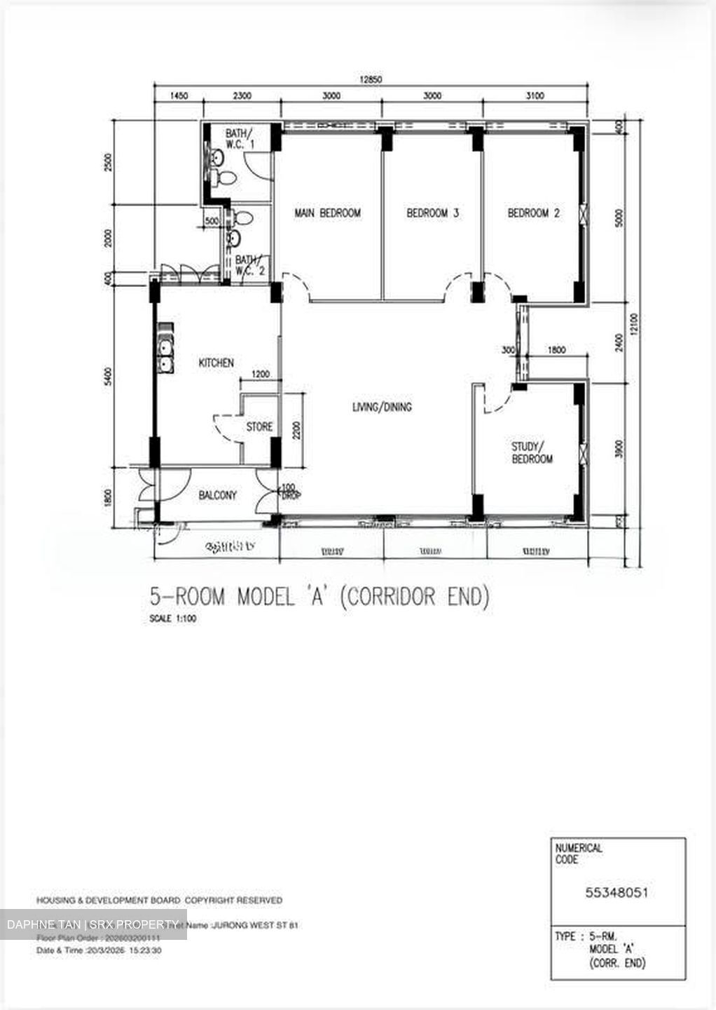 Blk 836 Jurong West Street 81 (Jurong West), HDB 5 Rooms #540110731